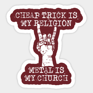 cheap is my religion Sticker